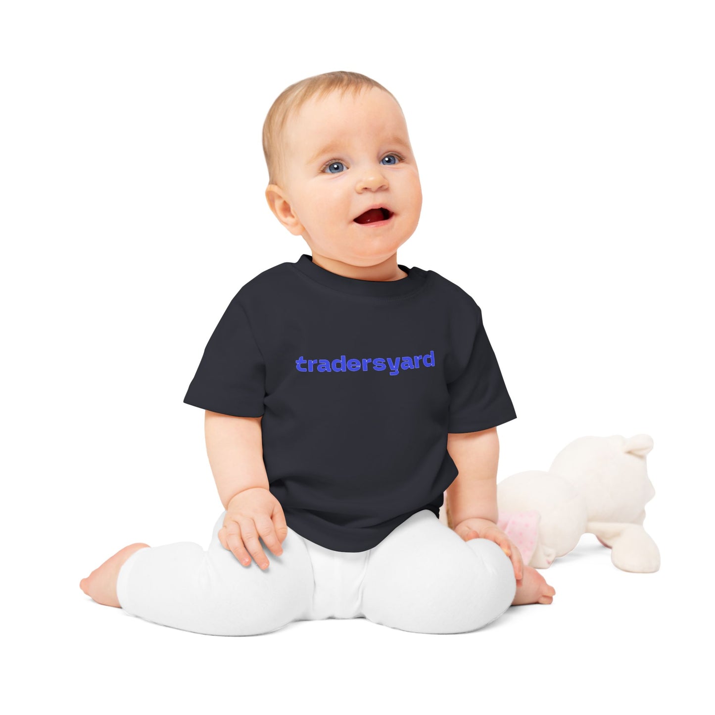 Baby T-Shirt – "tradersyard" Minimal Logo Infant Tee