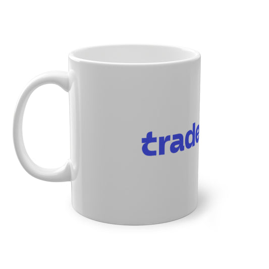 Tradersyard Blue Logo Mug — 11oz Ceramic Coffee Cup