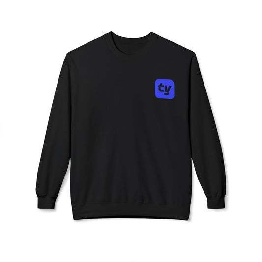 Ty Logo Crewneck Sweatshirt — Minimal Branded Chest Logo Pullover