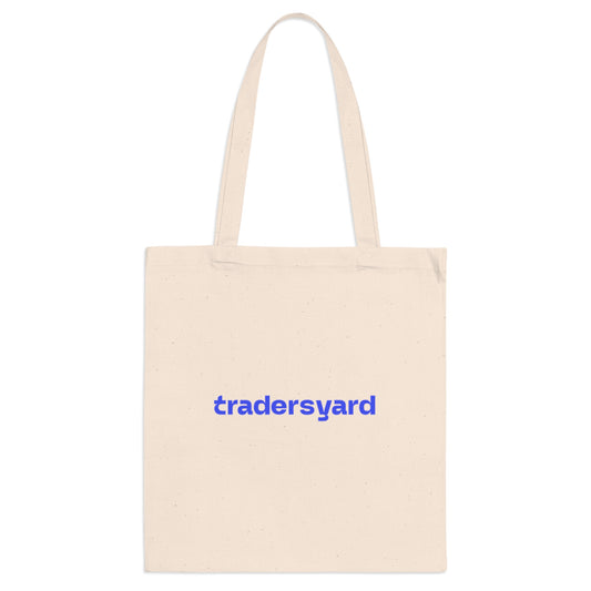 Tote Bag — Minimal "tradersyard" Logo Cotton Tote | Eco Market & Everyday Carry
